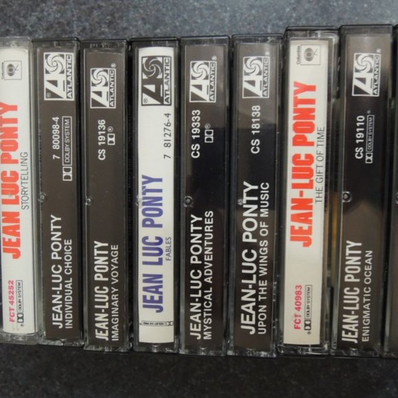 Jean Luc Ponty Lot 10 Cassette Tapes Atlantic + Columbia Label - Never Used - Picture 2 of 9